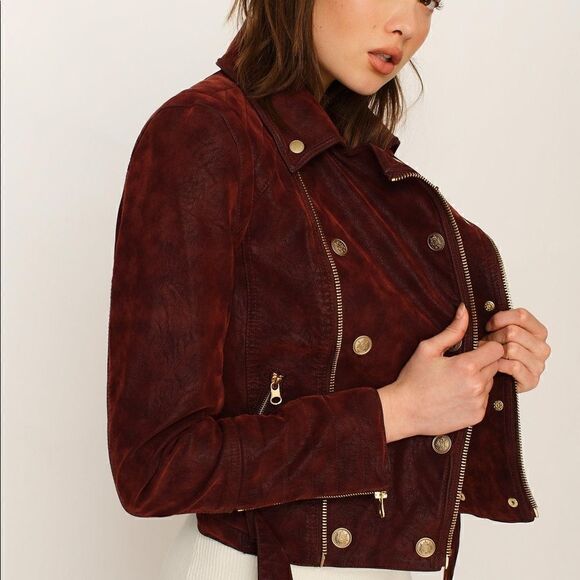 Free People Jackets & Blazers - NEW Free People We The Free Melrose Vegan Moto